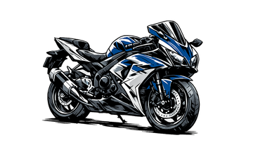 Suzuki GSX-R 600 [Hoodie] - Manga Neon City - Back Print