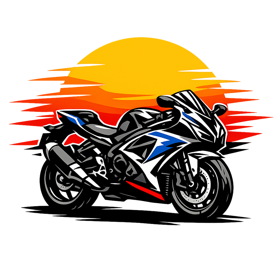 Suzuki GSX-R 600 [Hoodie] - Sunset Split - Back Print