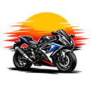 Suzuki gsx-r 600 [T-Shirt] - Sunset Split - Back Print