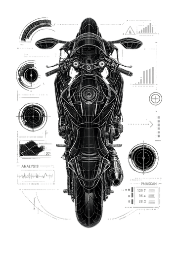 Suzuki GSX-R 600 [Cup Black] - Top-Down Tech - One-Sided