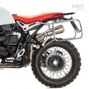 BMW R nineT 1200 Roadster [2014-2023] - Paar Cult-Seitentaschen aus Canvas 40L - 50L + Paar Aluminiumplatten + Atlas Aluminium Taschenrahmen