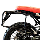 BMW R nineT 1200 Racer [2017-2020] - Kultige Seitentasche in Canvas 40L - 50L + Aluminiumplatte + rechter Rahmen für Atlas Aluminiumtasche