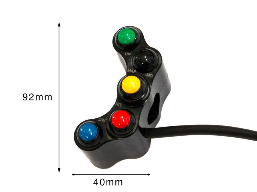 DUCATI 1098 [2007-2009] - Bloc de commande gauche 7 boutons - vue 4