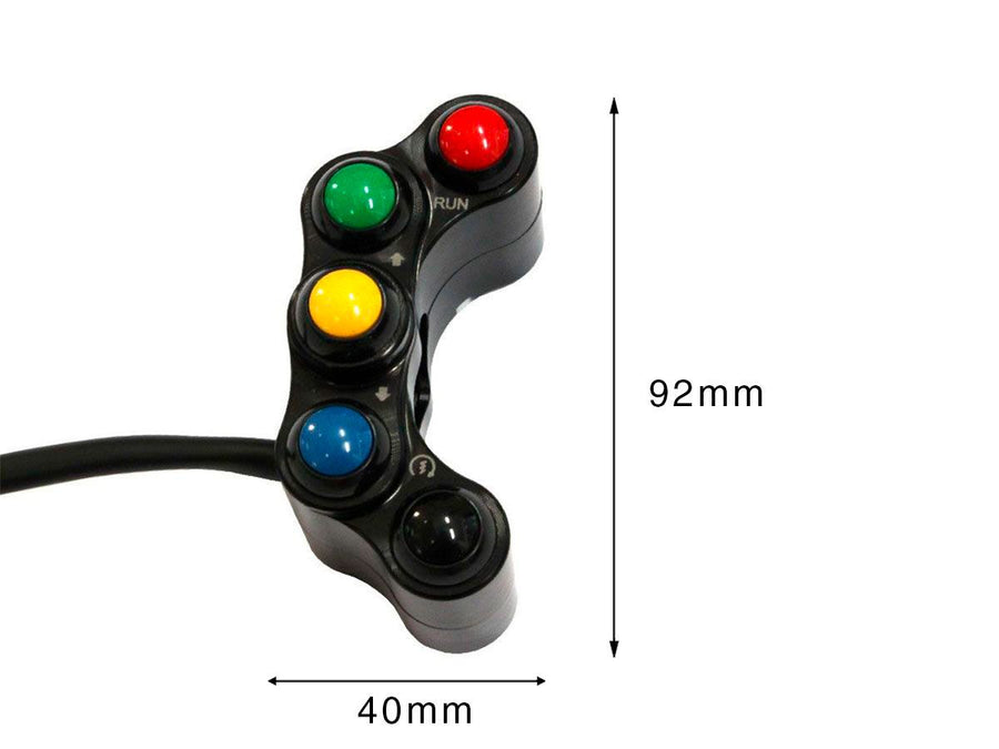 YAMAHA YZF R 1 [2015-2019] - Racing Schaltereinheit links, 5 Tasten – Ansicht 2